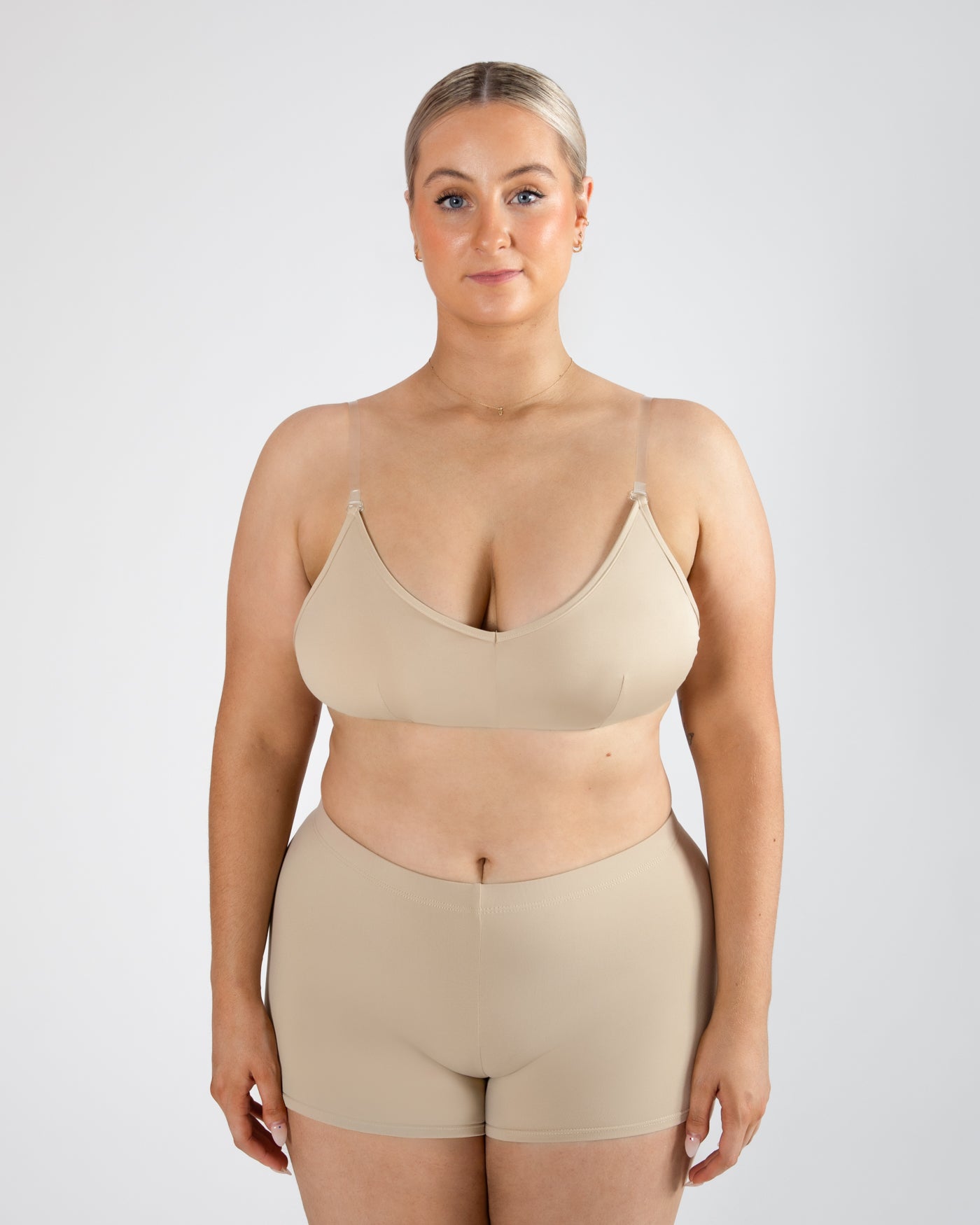 Clear Back Bra with Cups