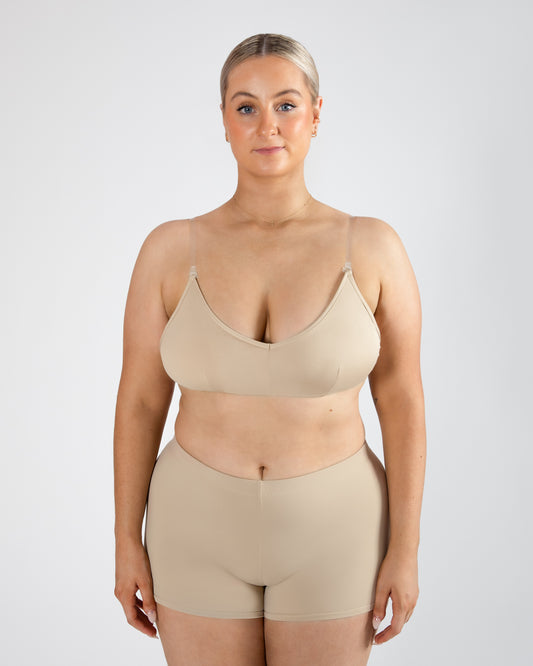 Clear Back Bra with Cups