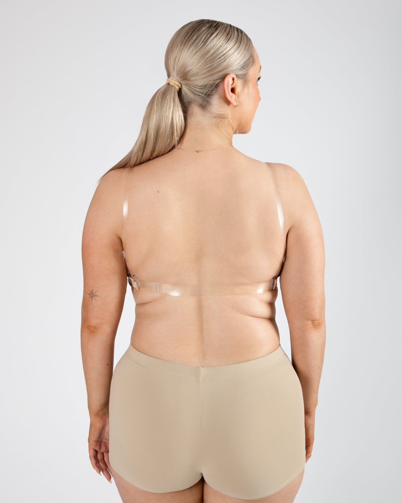 Clear Back Bra with Cups