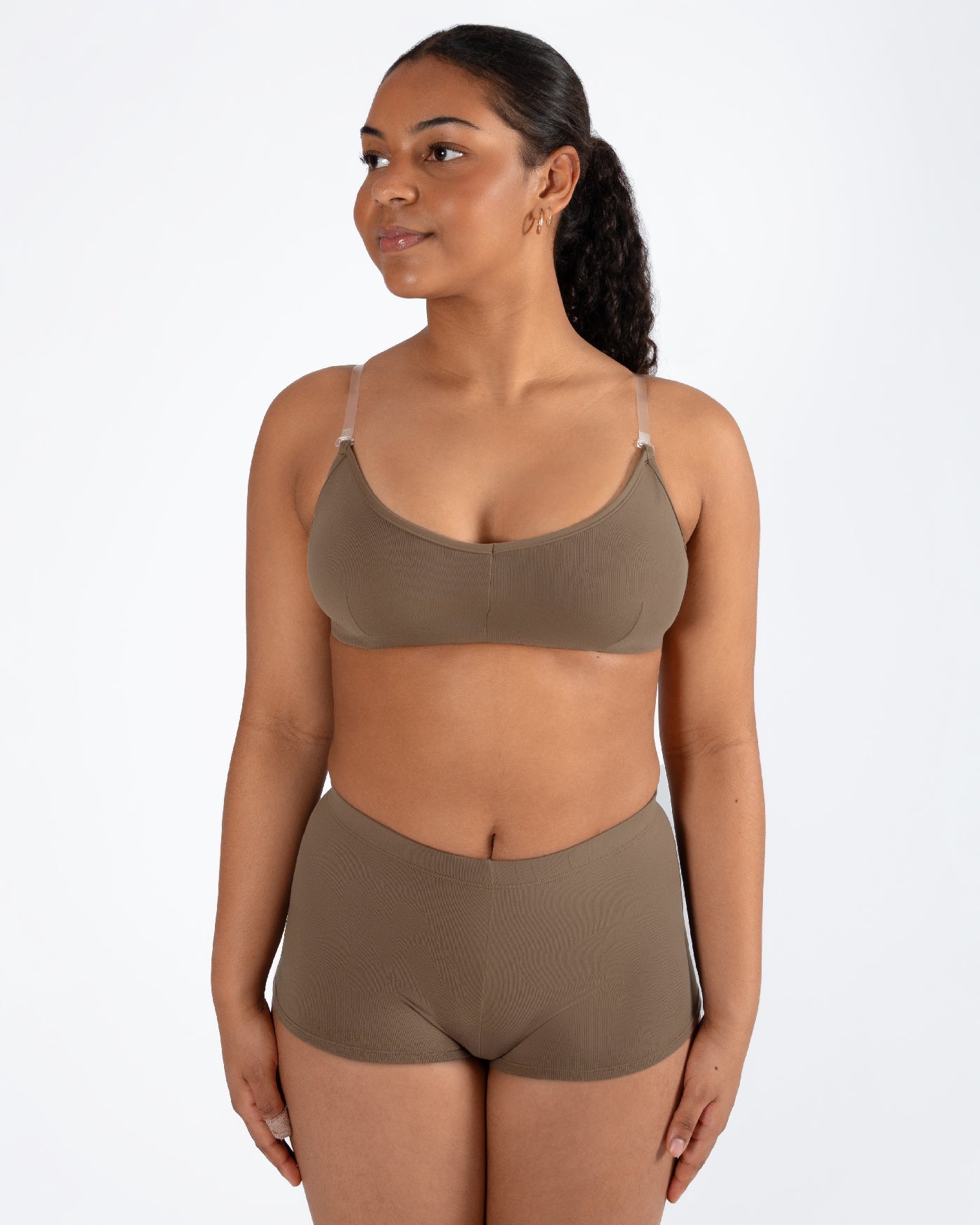 Clear Back Bra with Cups