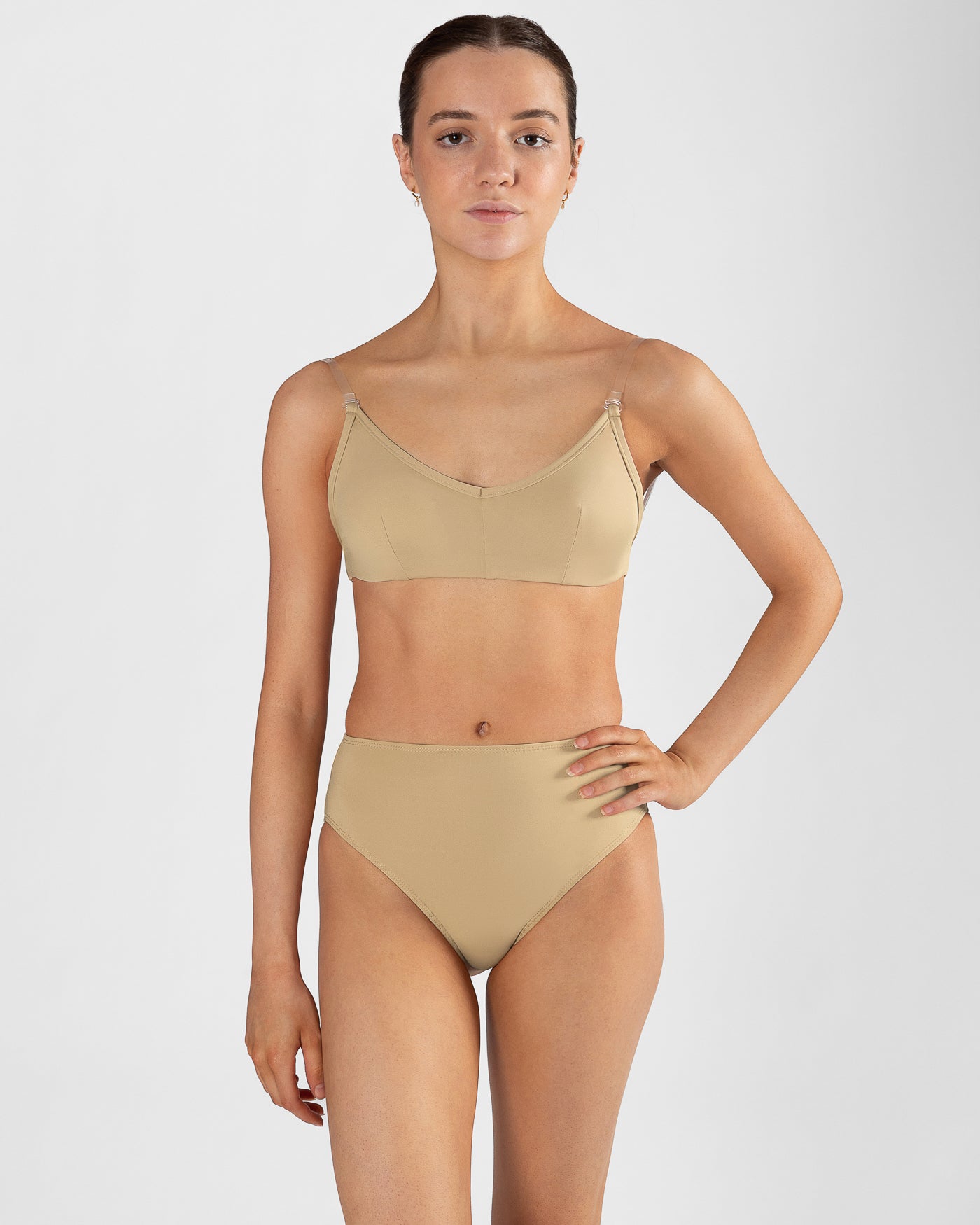 Clear Back Bra with Cups