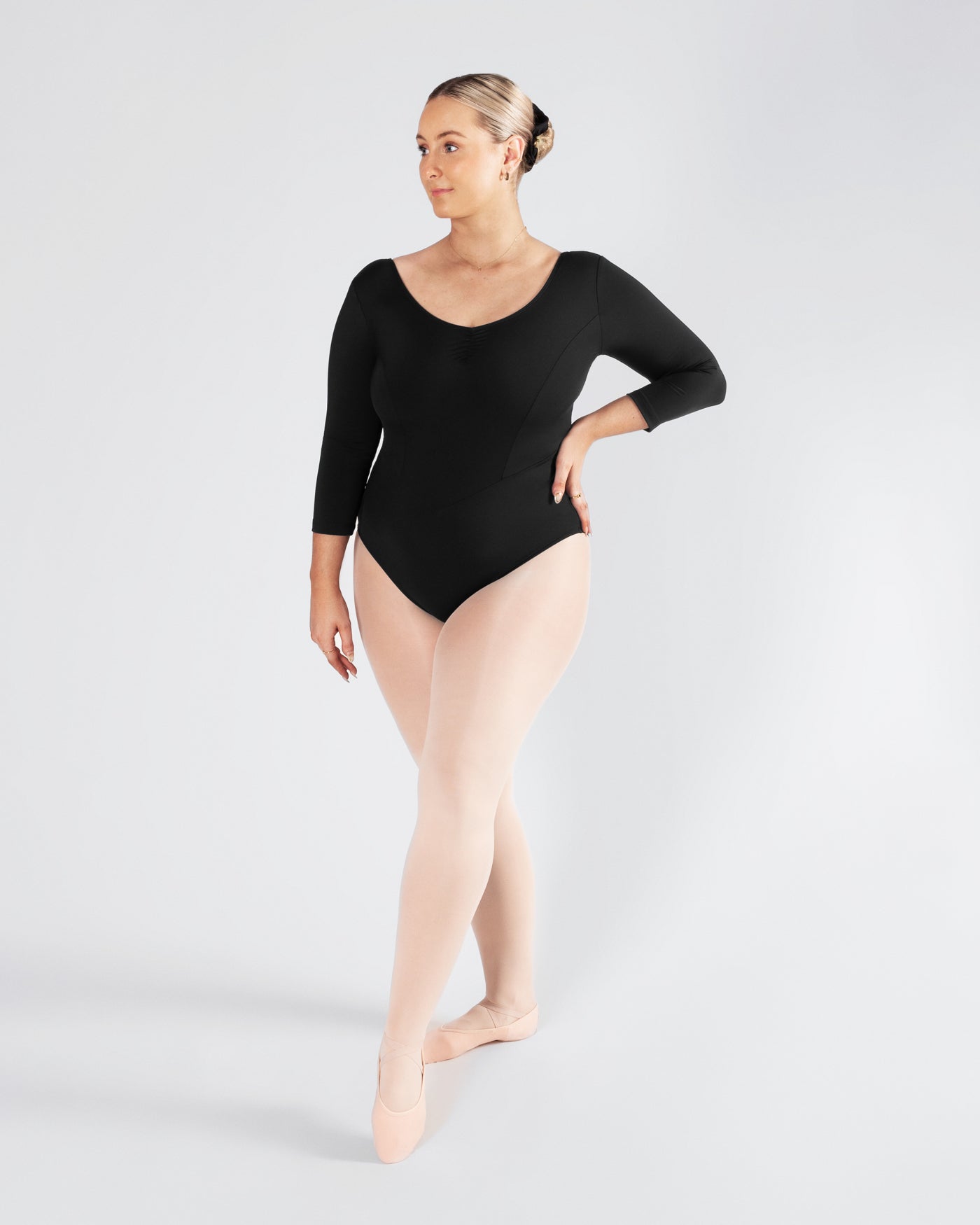 Veronica 3/4 Sleeve Leotard