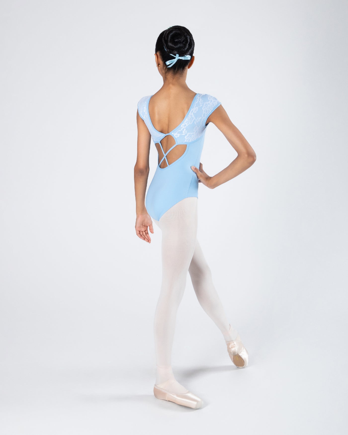 Mila Cross-Back Lace Leotard