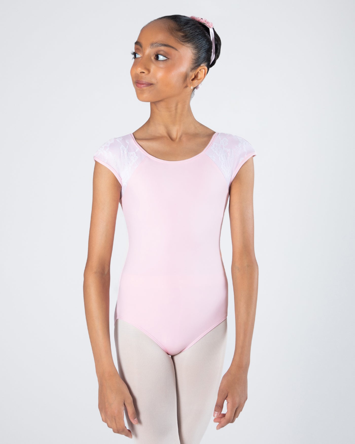 Mila Cross-Back Lace Leotard