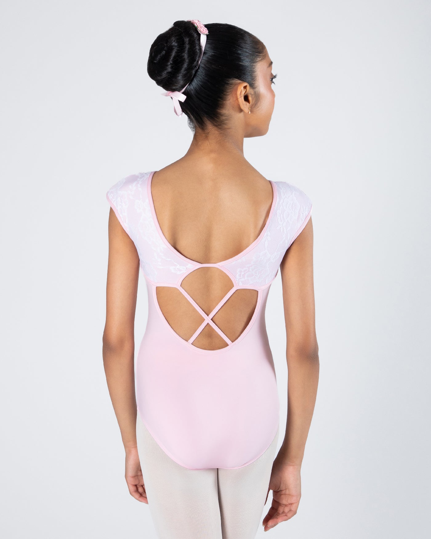 Mila Cross-Back Lace Leotard