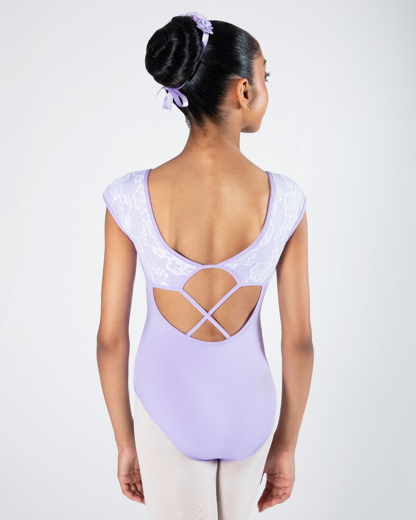 Mila Cross-Back Lace Leotard