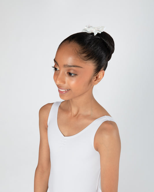 Frosted Glitter Hair Bow