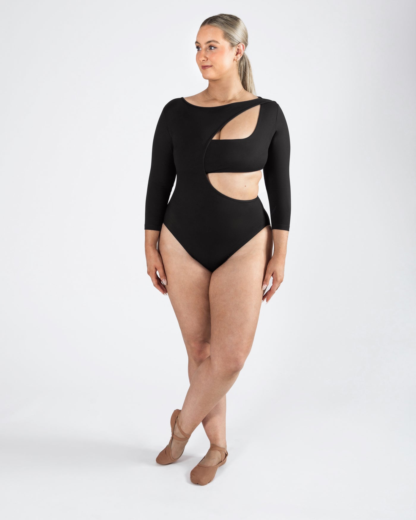 Xenia 3/4 Sleeve Leotard