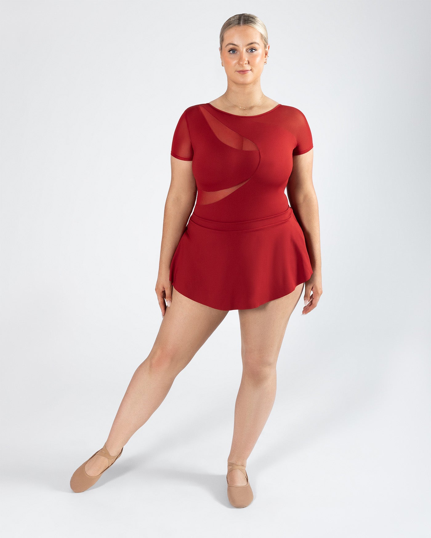 Natalia Mesh Split Skirt