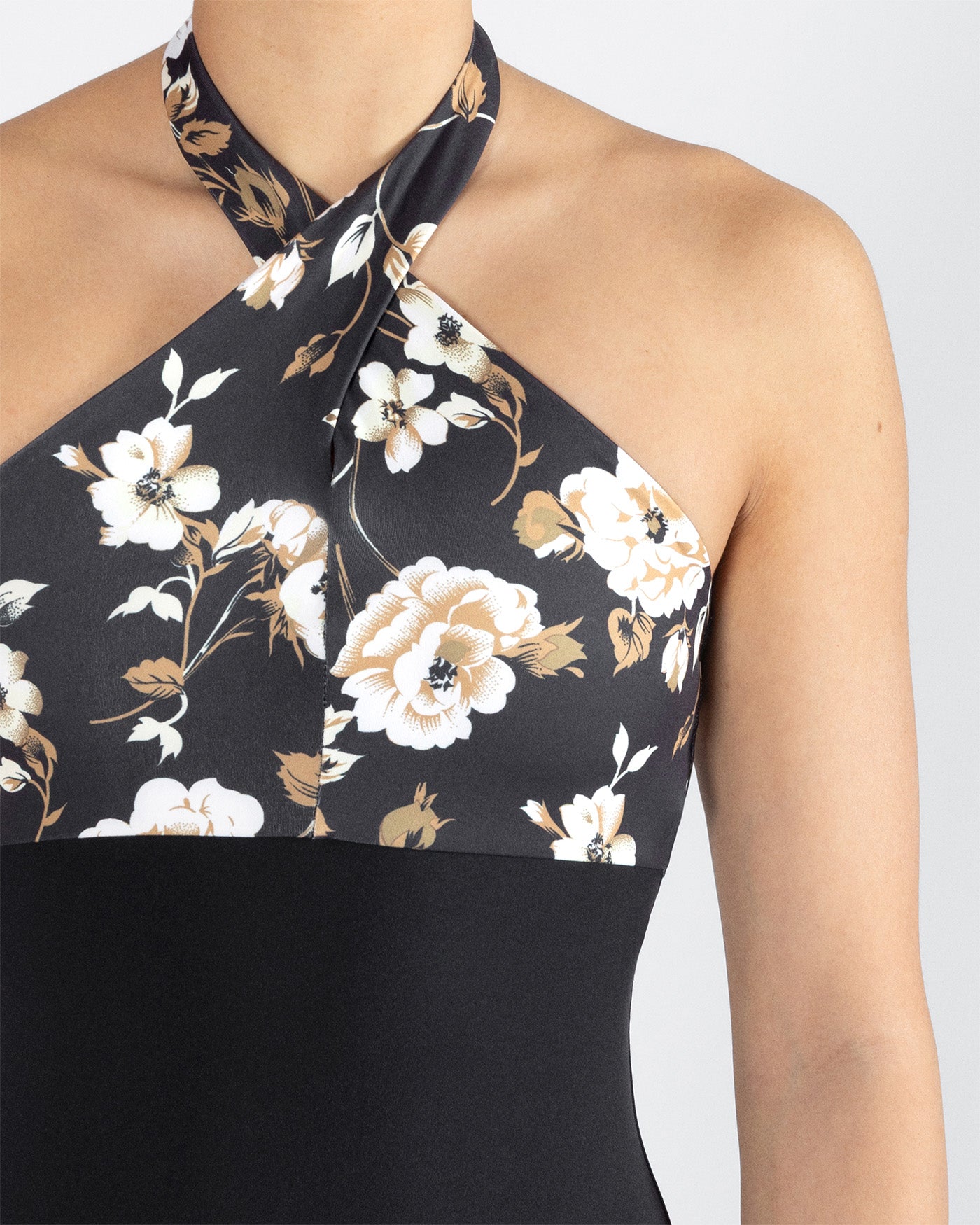 Lara Crossover Halter Leotard