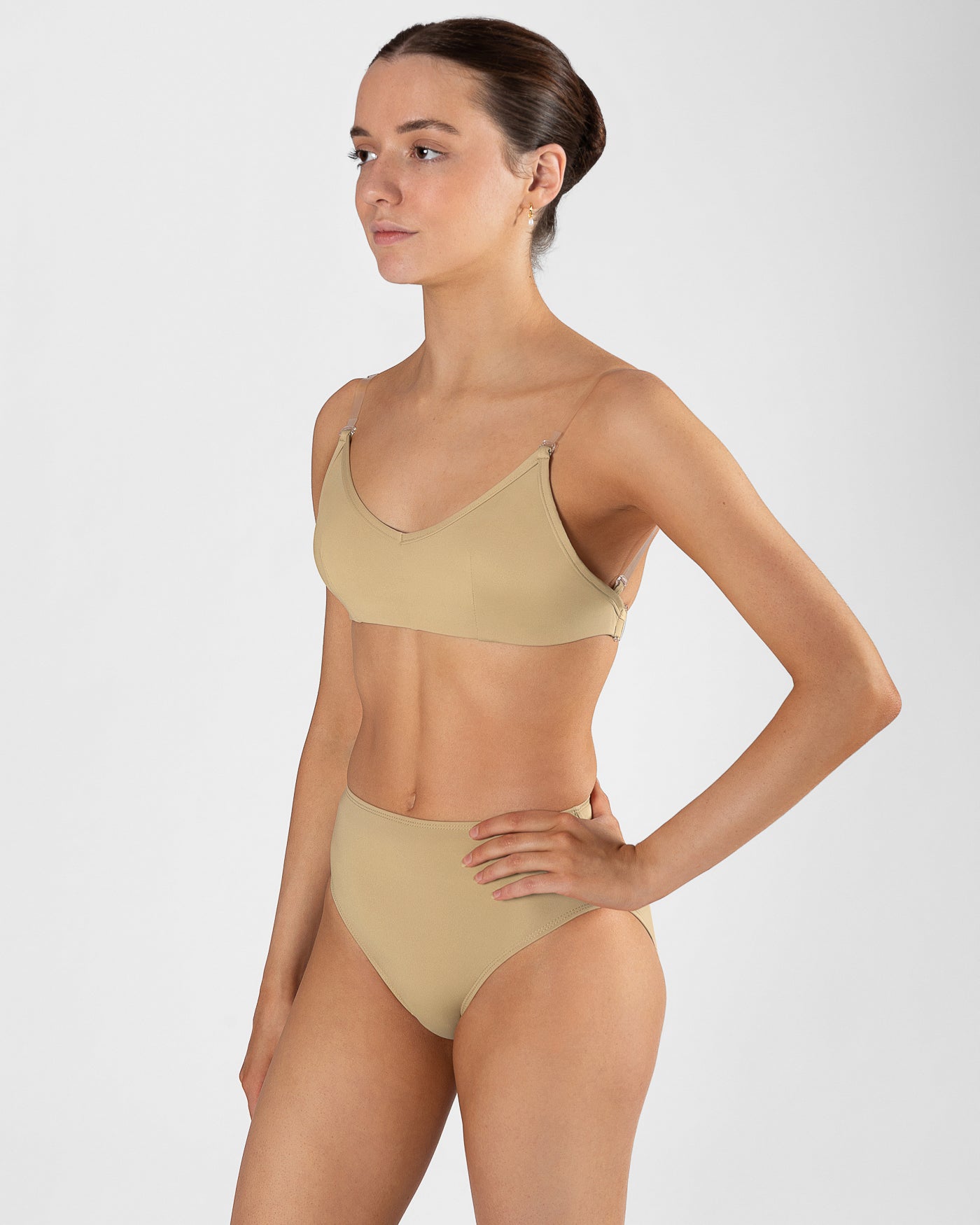 Clear Back Bra with Cups