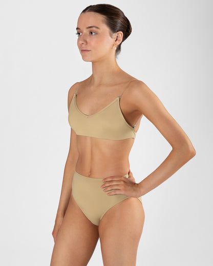 Clear Back Bra with Cups