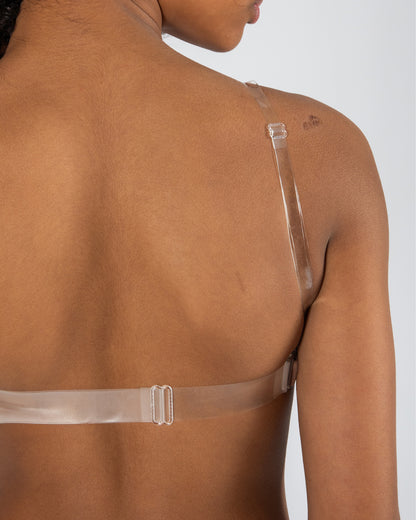 Clear Back Bra with Cups