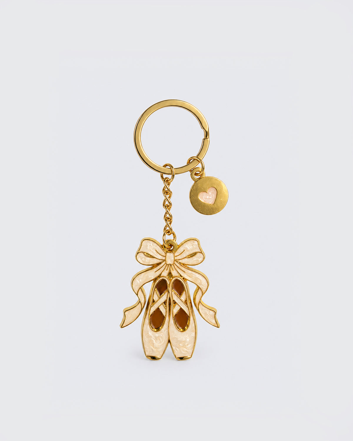 Pearlescent Pointe Shoe Key Ring