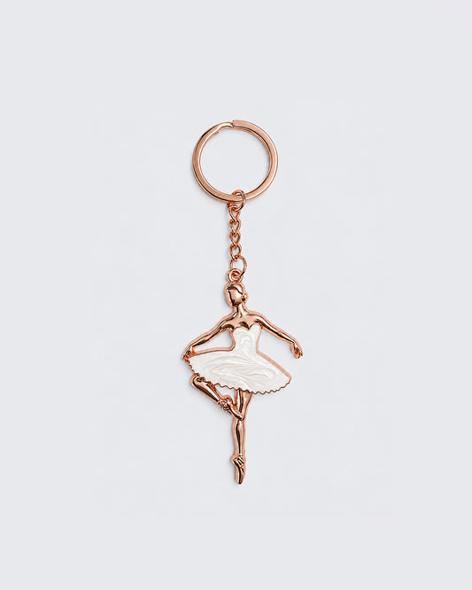 Pearlescent Ballerina Key Ring