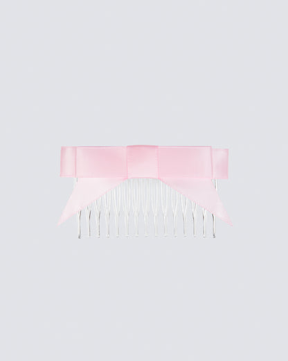 Satin Hair Bow with Tails