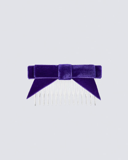 Velvet Hair Bow with Tails