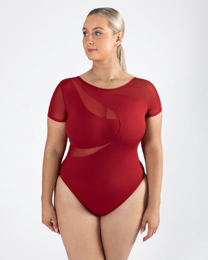 Delta Cap Sleeve Leotard