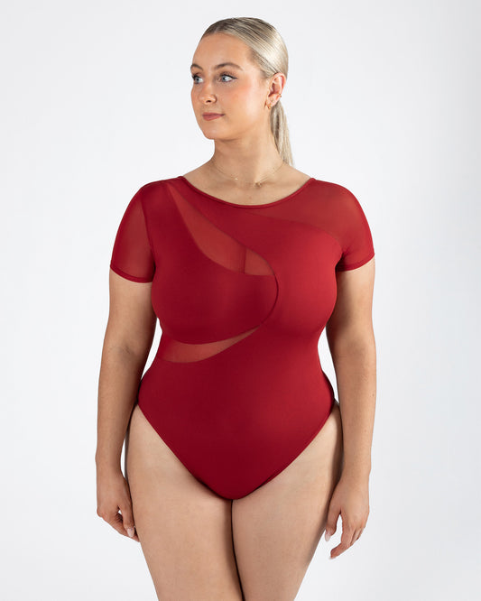 Delta Cap Sleeve Leotard
