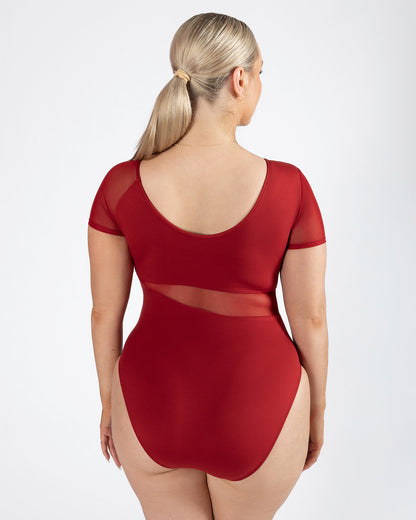 Delta Cap Sleeve Leotard