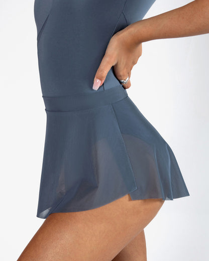 Natalia Mesh Split Skirt