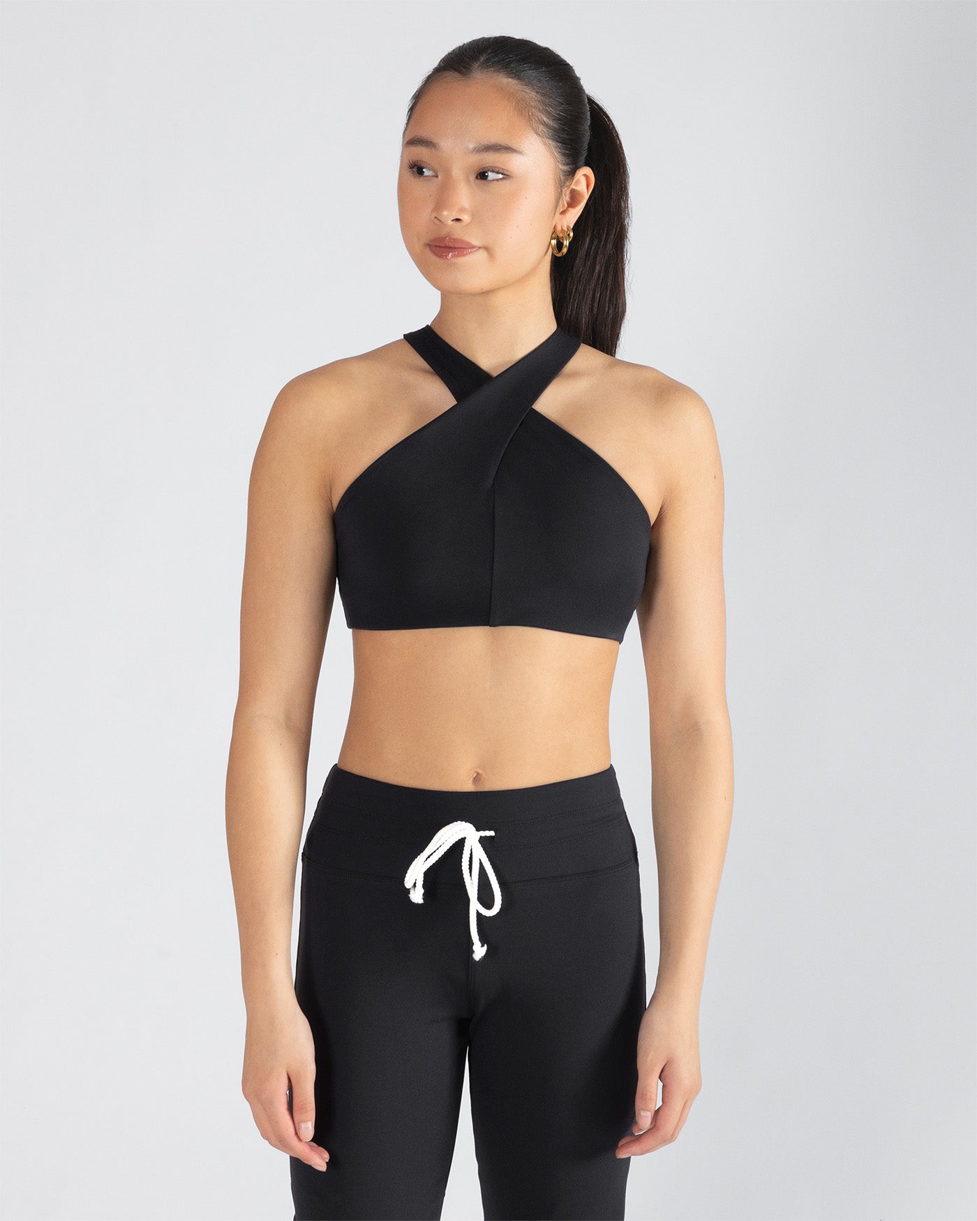 Lara Cross Neck Crop Top