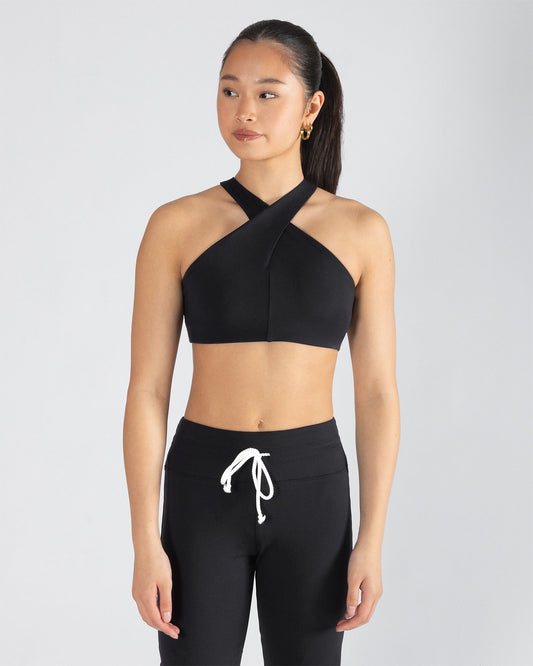 Lara Cross Neck Crop Top
