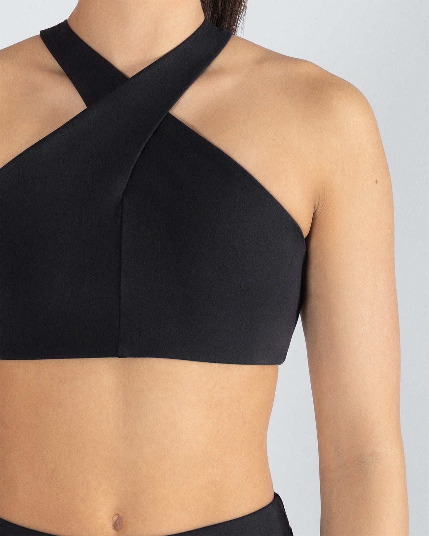 Lara Cross Neck Crop Top