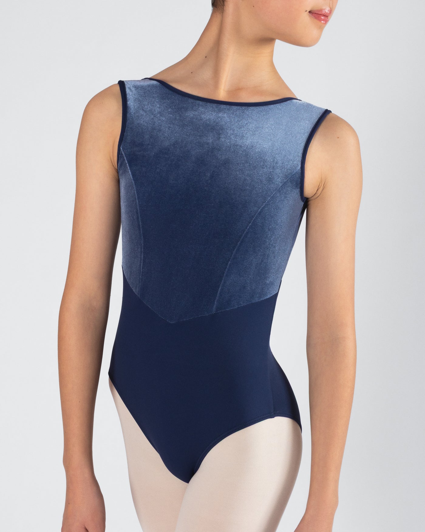 Veronica Low Back Velvet Leotard