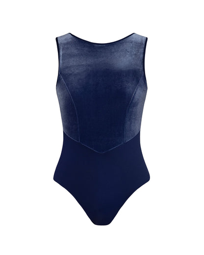Veronica Low Back Velvet Leotard